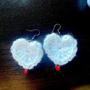 Handmade crochet earrings made in the USA
